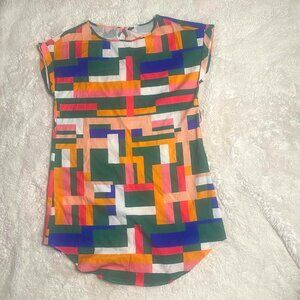 SHEIN Colorful Abstract Dress